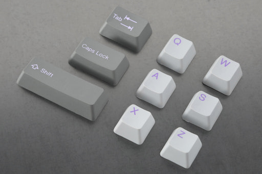 Tai-Hao Purple PBT Doubleshot Keycap Set