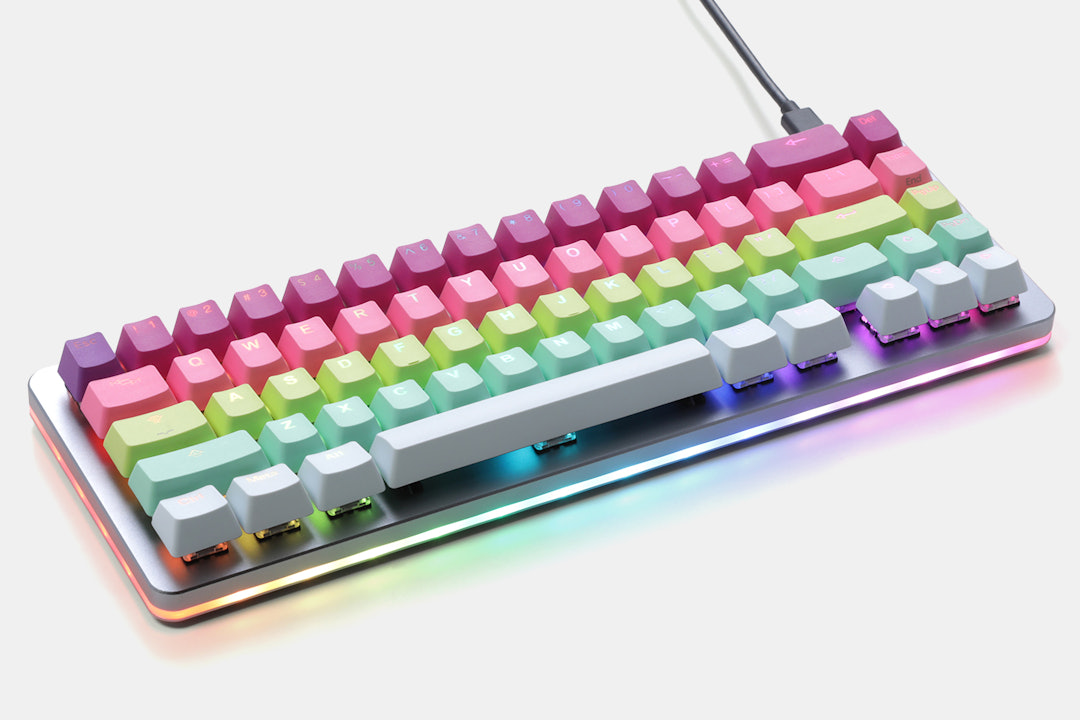 Tai-Hao Rainbow Sherbet Backlit Keycaps (CTRL/ALT)