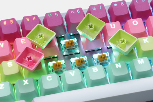 Tai-Hao Rainbow Sherbet Backlit Keycaps (CTRL/ALT)