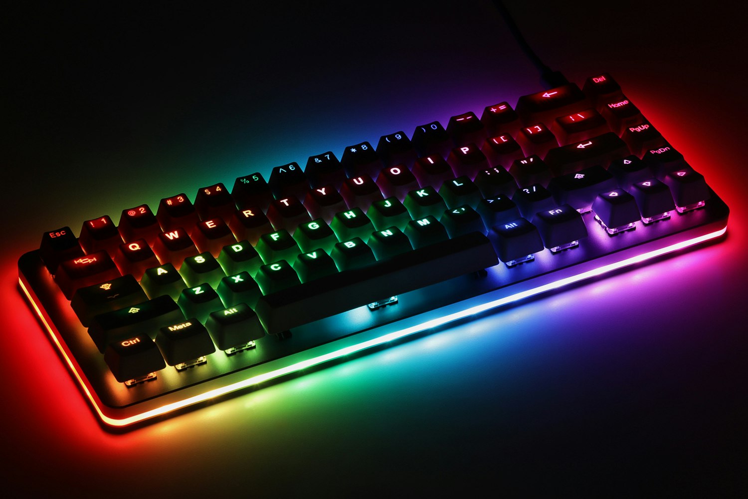 Tai-Hao Rainbow Sherbet Backlit Keycaps (CTRL/ALT)