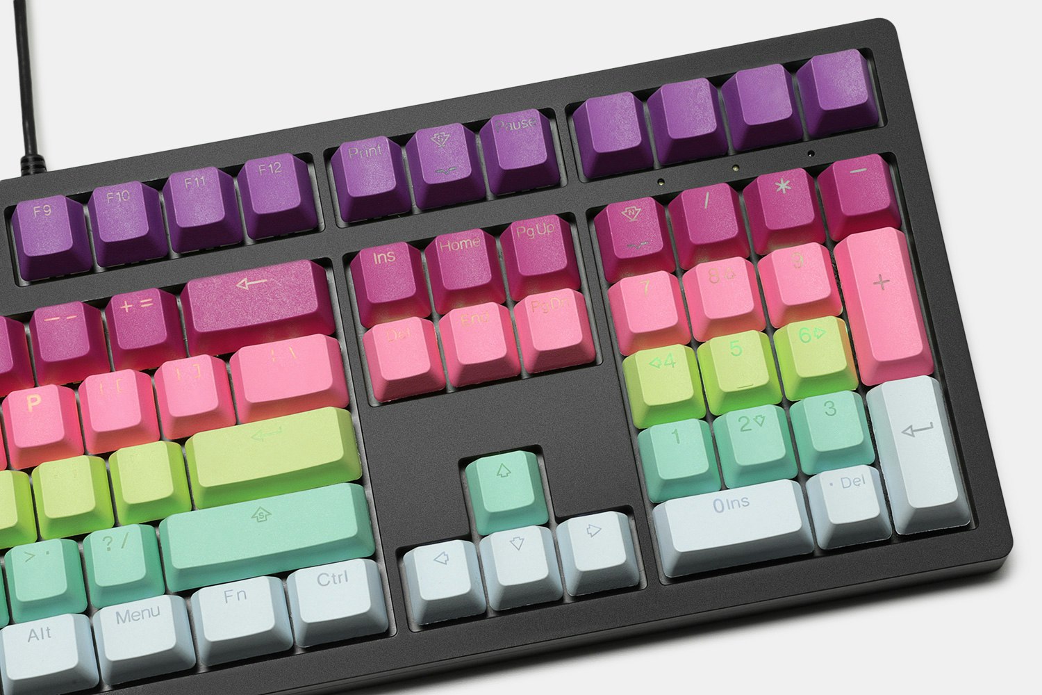 Tai-Hao Rainbow Sherbet PBT Backlit Keycaps