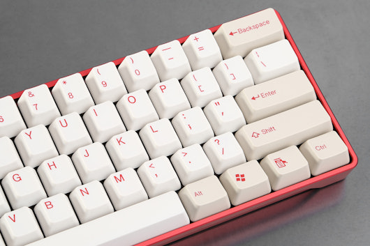 Tai-Hao Red ABS Doubleshot Keycap Set