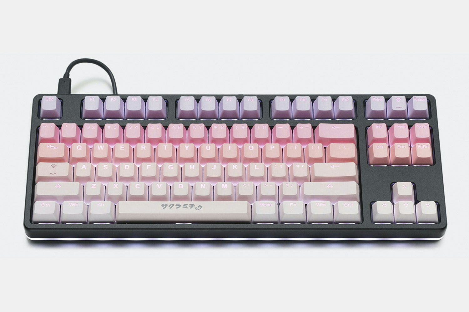 Tai-Hao Sakura Michi PBT Backlit Keycap Set