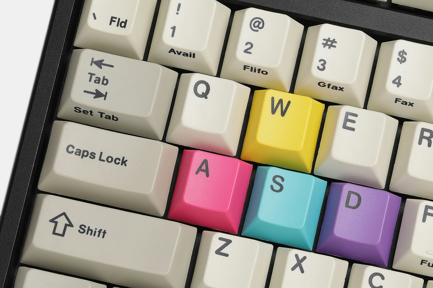 Teamwolf CYMK & RGBY Dye-Subbed Gaming Keycap Kit
