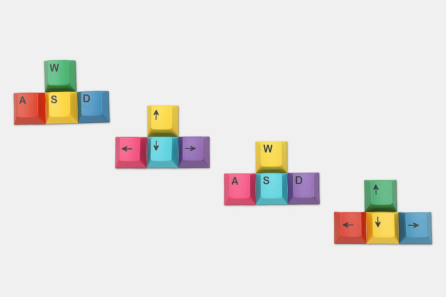 Teamwolf CYMK & RGBY Dye-Subbed Gaming Keycap Kit