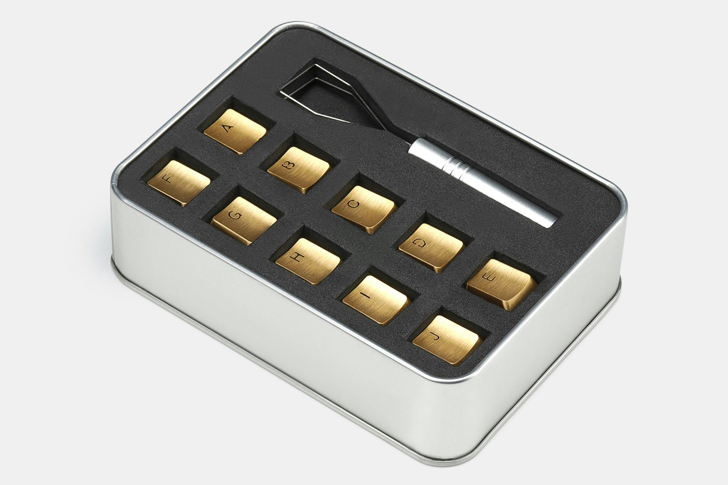 Teamwolf Stainless Steel Alpha Set Keycaps v2