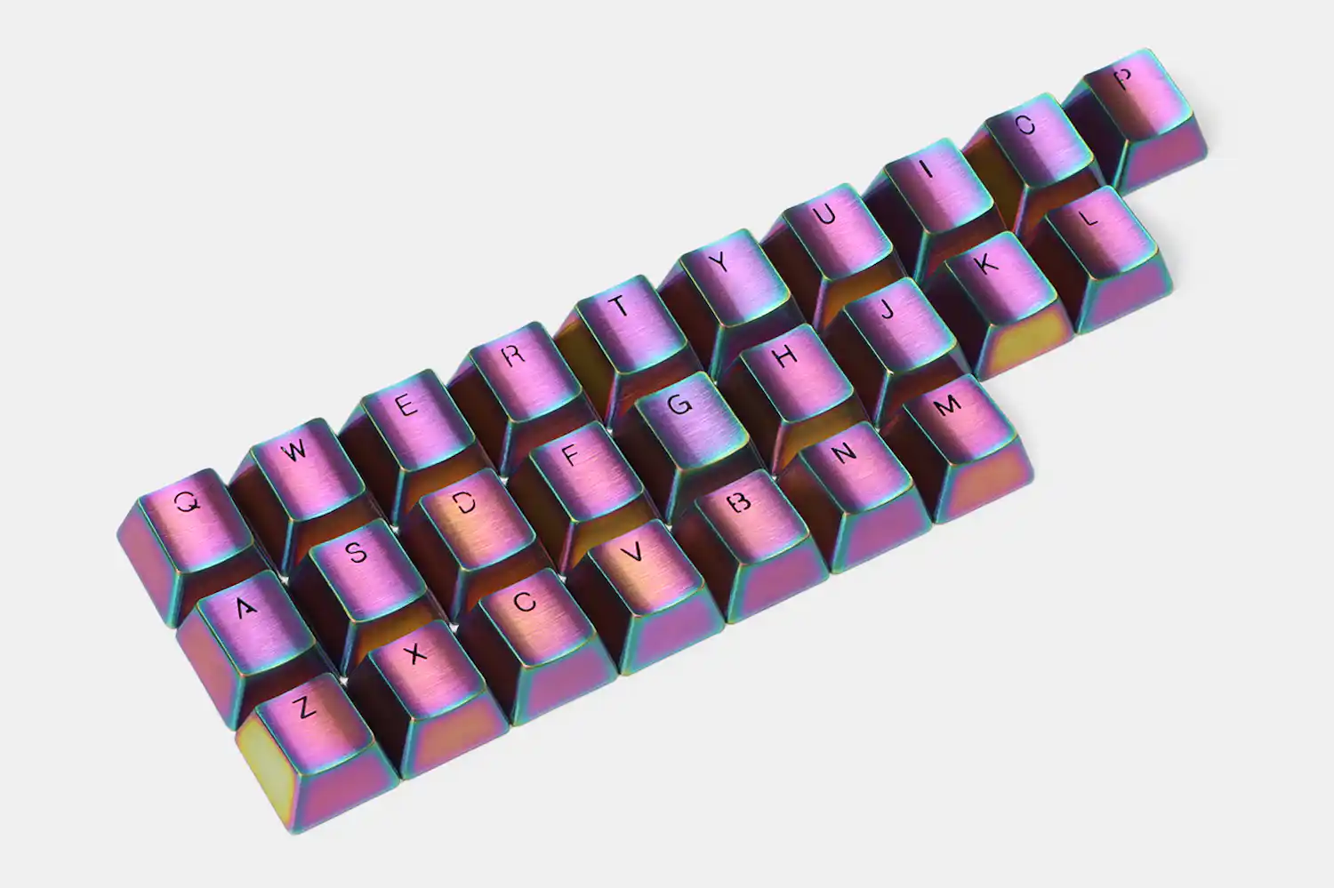 Teamwolf Stainless Steel Alpha Set Keycaps v2 - Gold | Mechanical ...