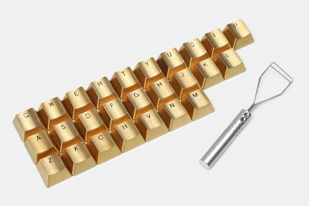 Teamwolf Stainless Steel Alpha Set Keycaps v2