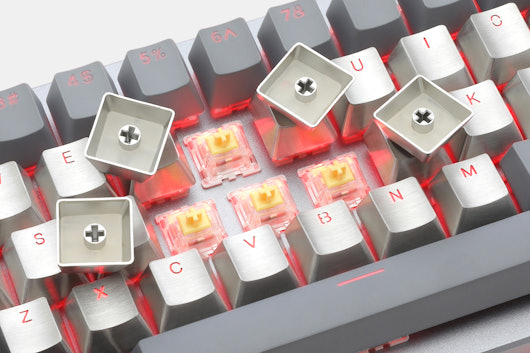 Teamwolf Stainless Steel Alpha Set Keycaps