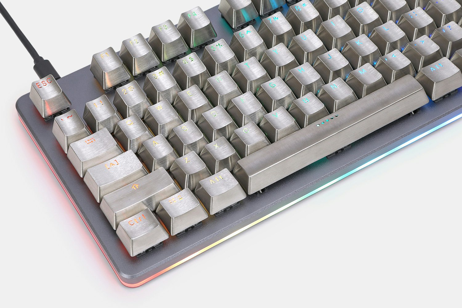 Teamwolf Stainless Steel MX 108-Key Keycap Set