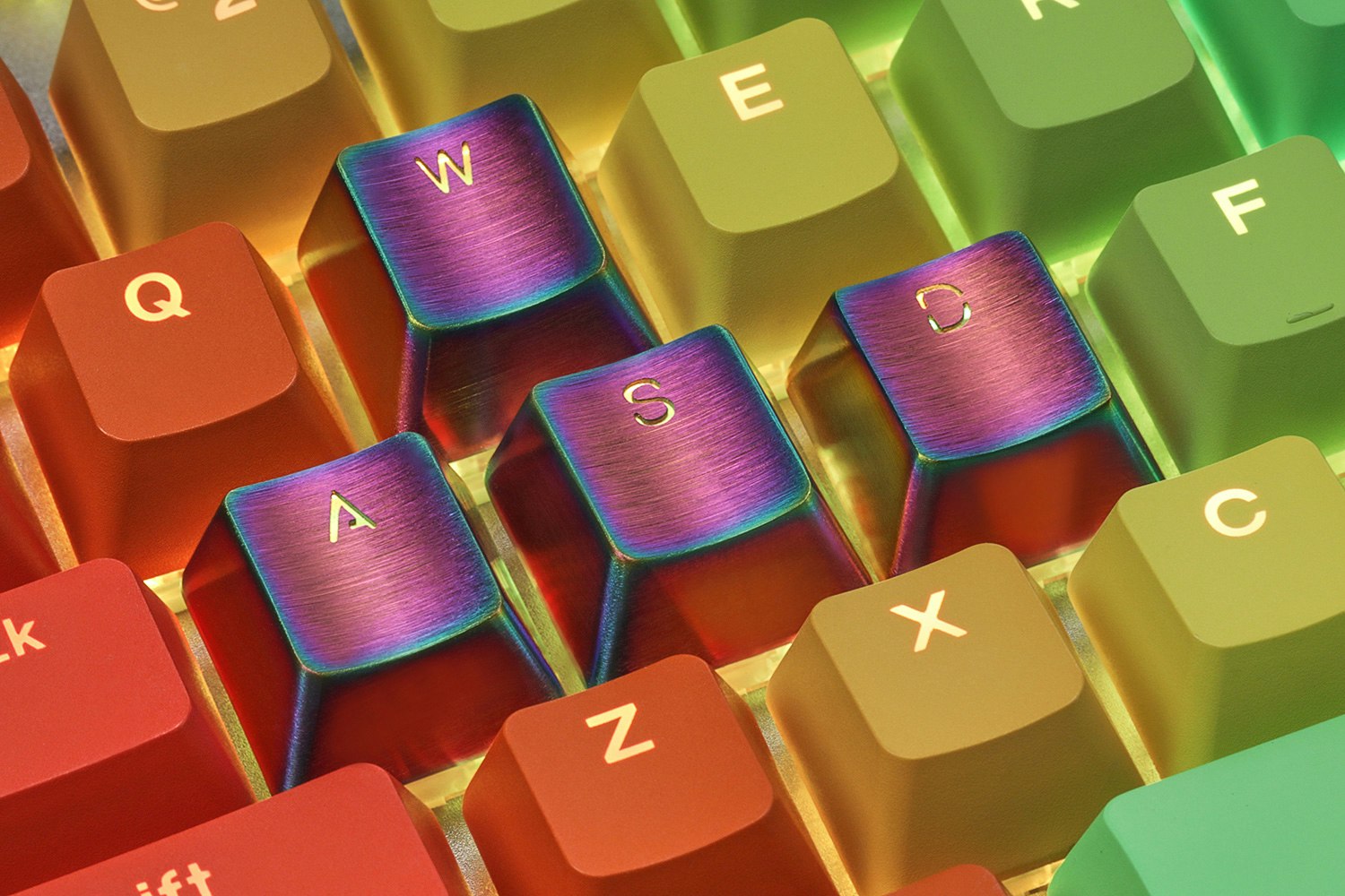 Teamwolf Stainless Steel MX Keycaps V2