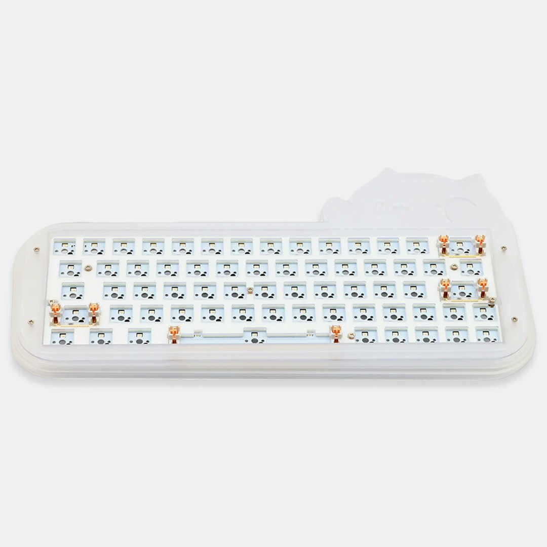 

The Bongo Cat Acrylic Barebones Keyboard