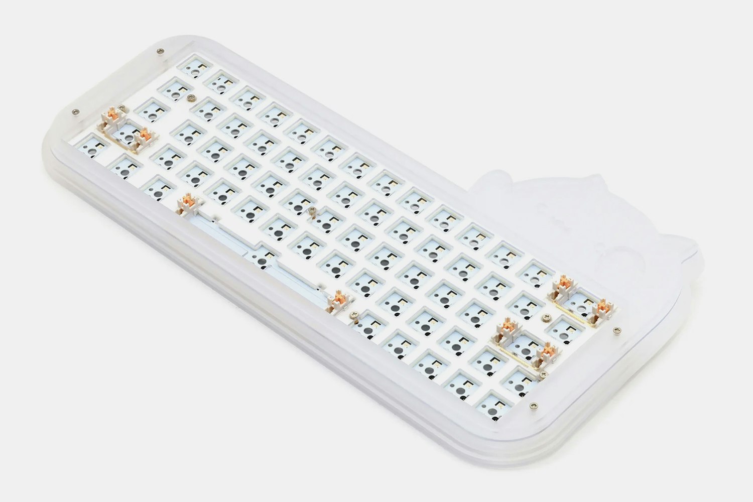 The Bongo Cat Acrylic Barebones Keyboard Mechanical Keyboards Mini