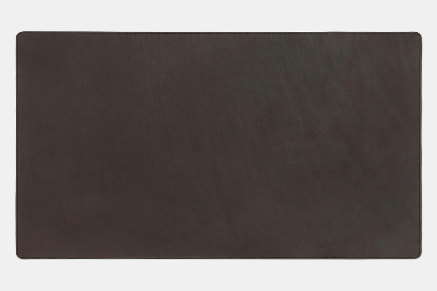 Leather Desk Mat - Dark Brown - 31 x 18 in.
