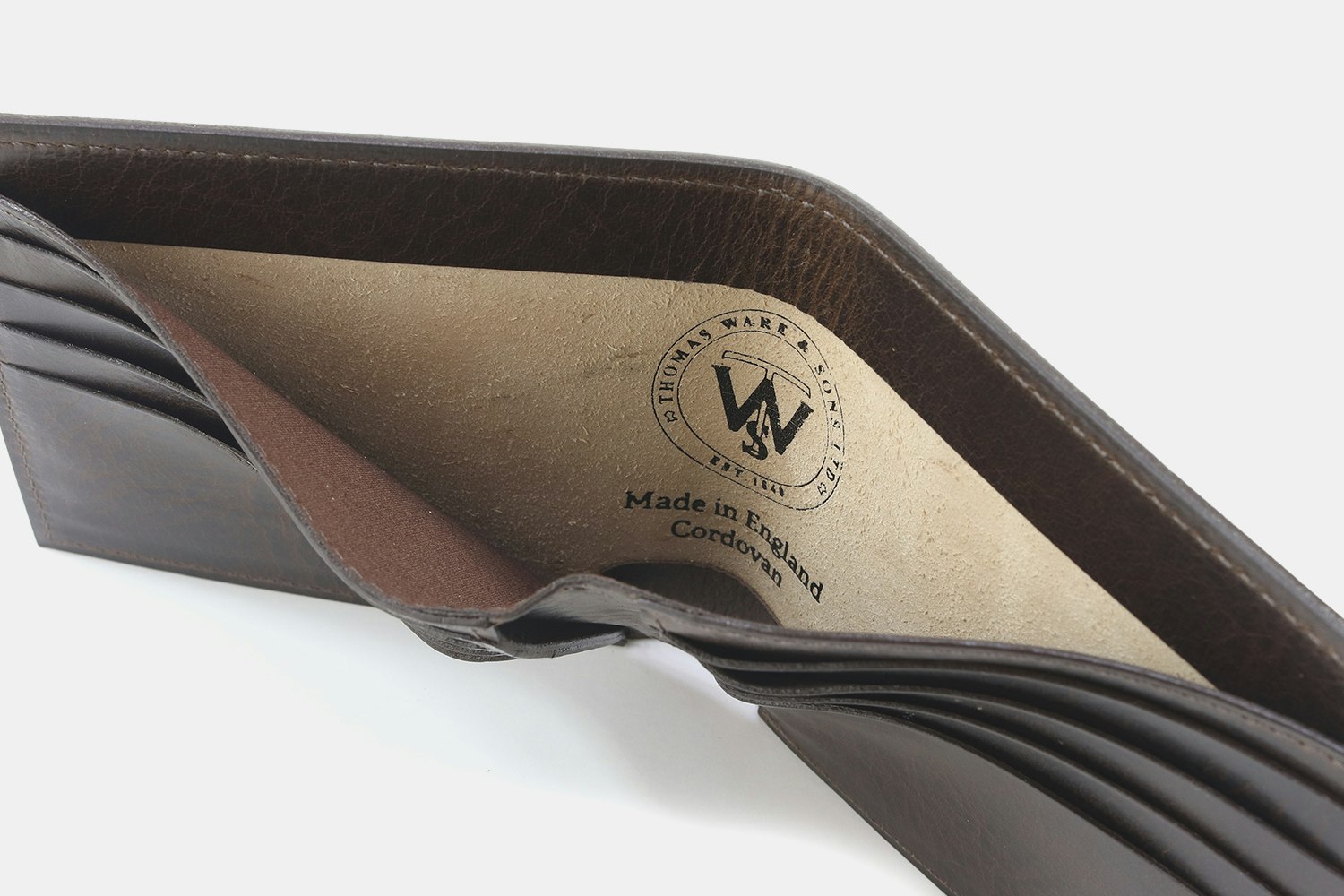 The British Belt Co. Cordovan Leather Bifold Wallet Wallets Drop
