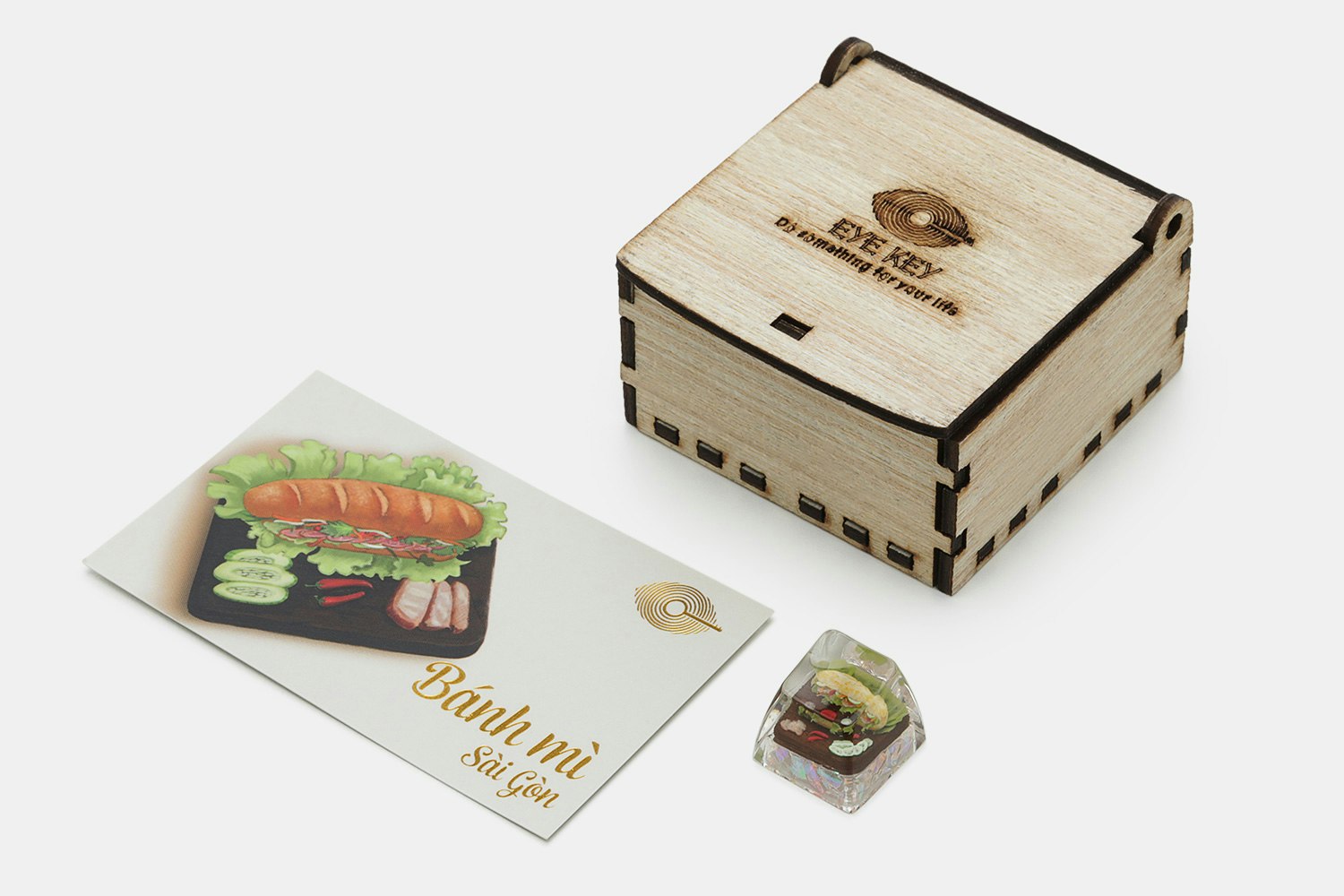 The Eye Key Food Series Bánh Mì Artisan Keycap