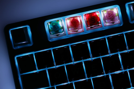 The Eye Key Rose V2 Artisan Keycap