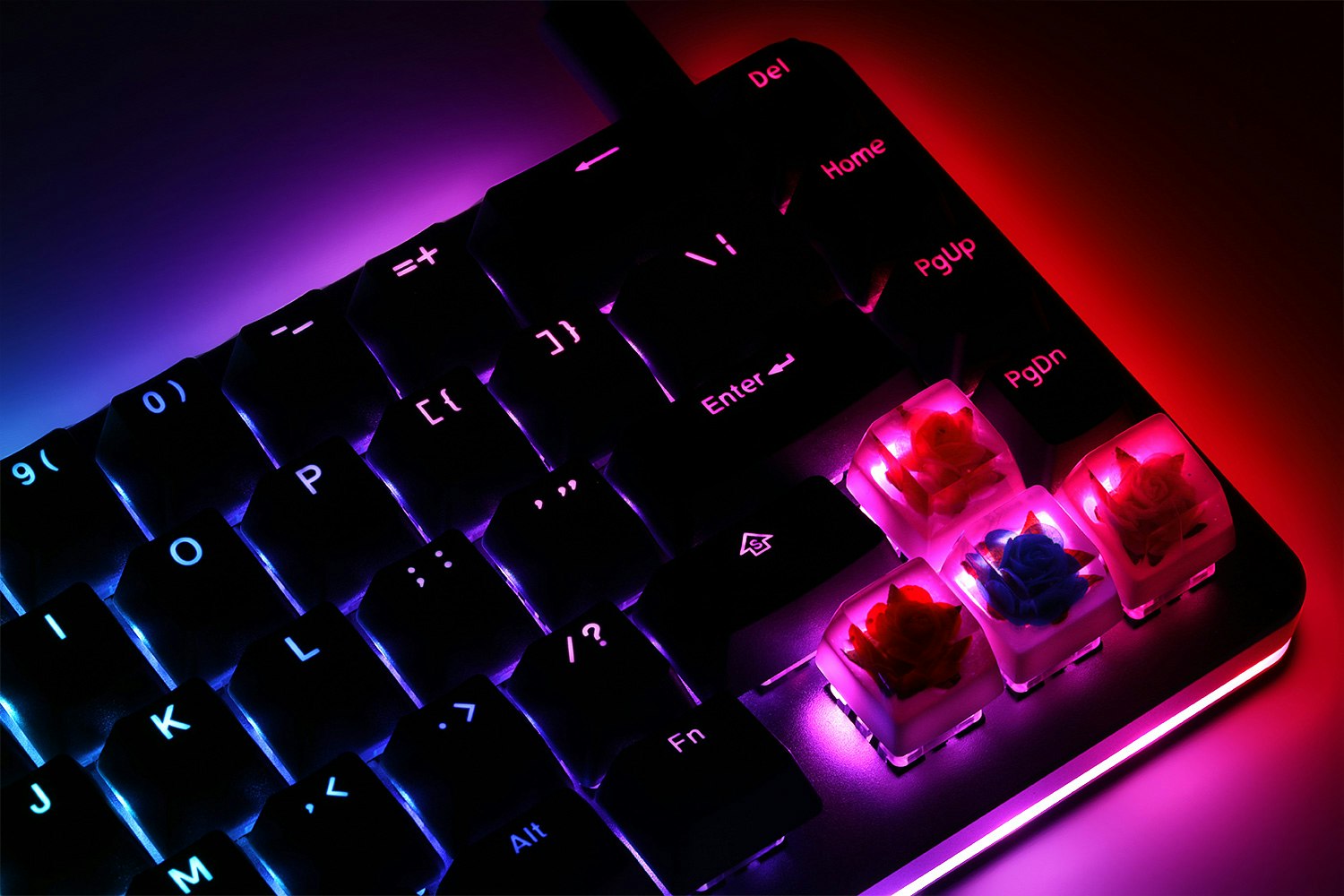 The Eye Key Rose V2 Artisan Keycap