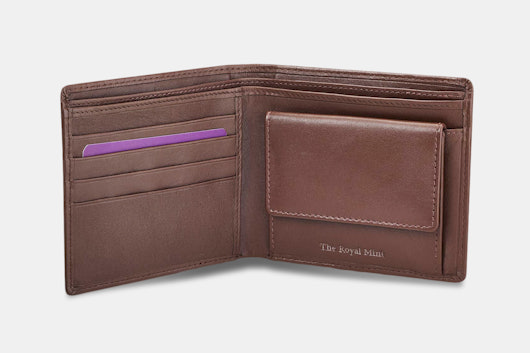 The Royal Mint Bifold Wallet w/ Coin Compartment