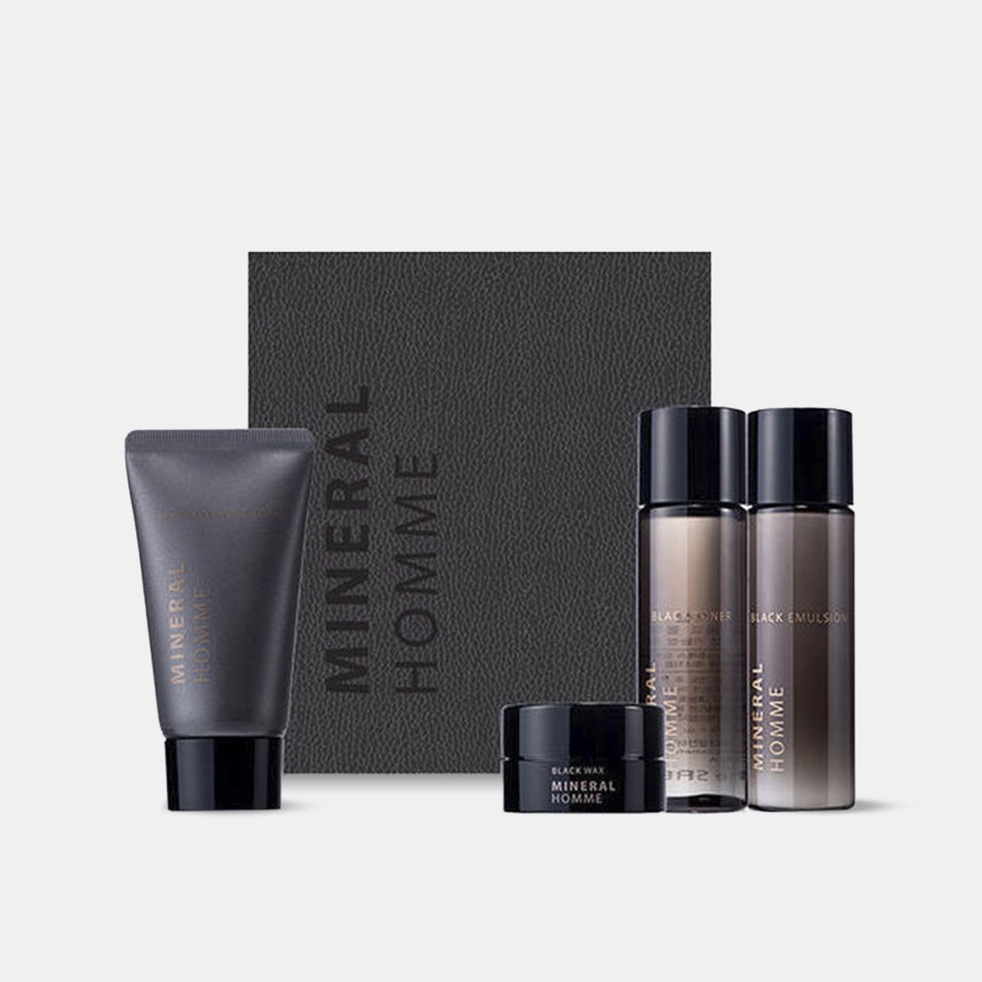 the saem mineral homme black mini kit