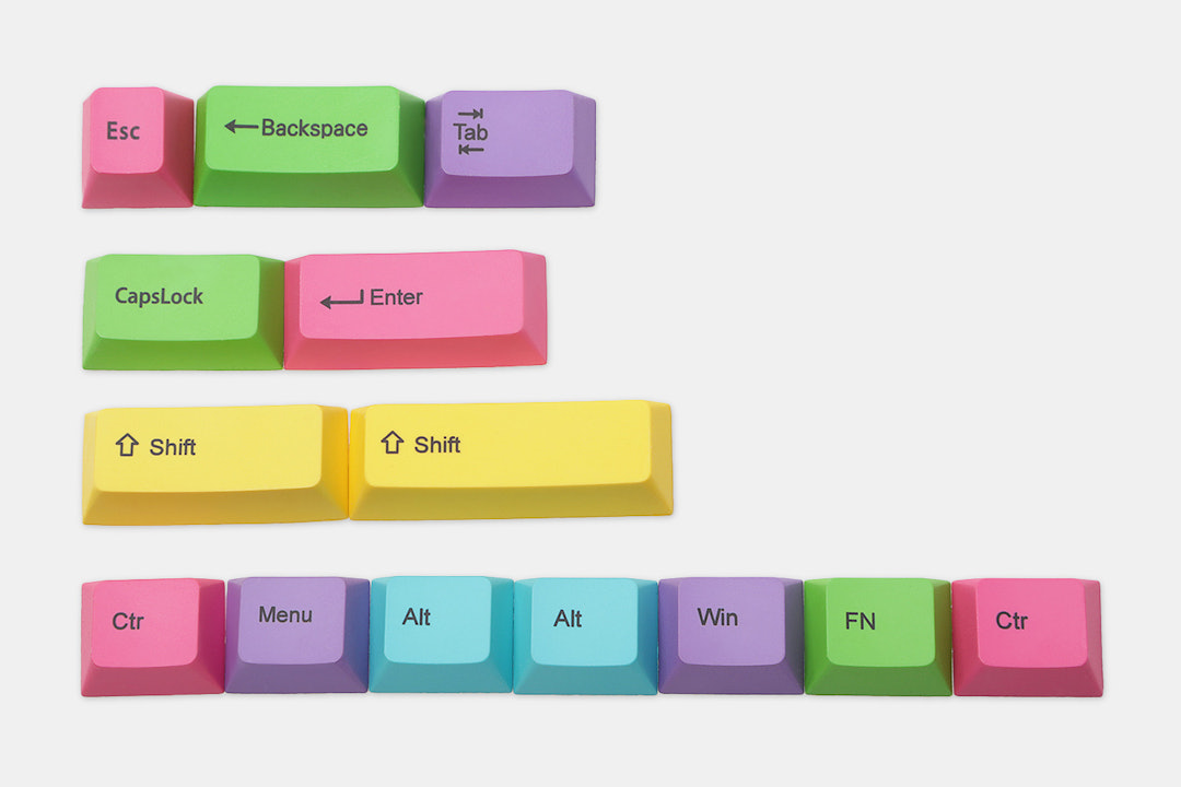 Thick PBT Dye-Subbed Add-On Keycaps Set