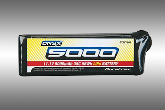 Two Onyx 11.1v 5000mAh 35C LiPo batteries