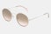 Round Sunglasses - Smooth Cream - Brown/Pink/Gold - 53-22-145