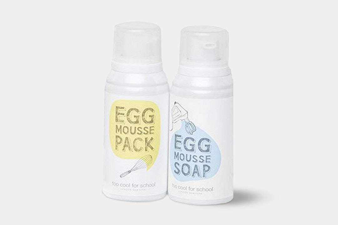 Too Cool For School Egg Mousse Pack & Soap Duo