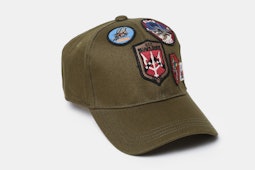 Cap with Patches - Olive (+ $8)
