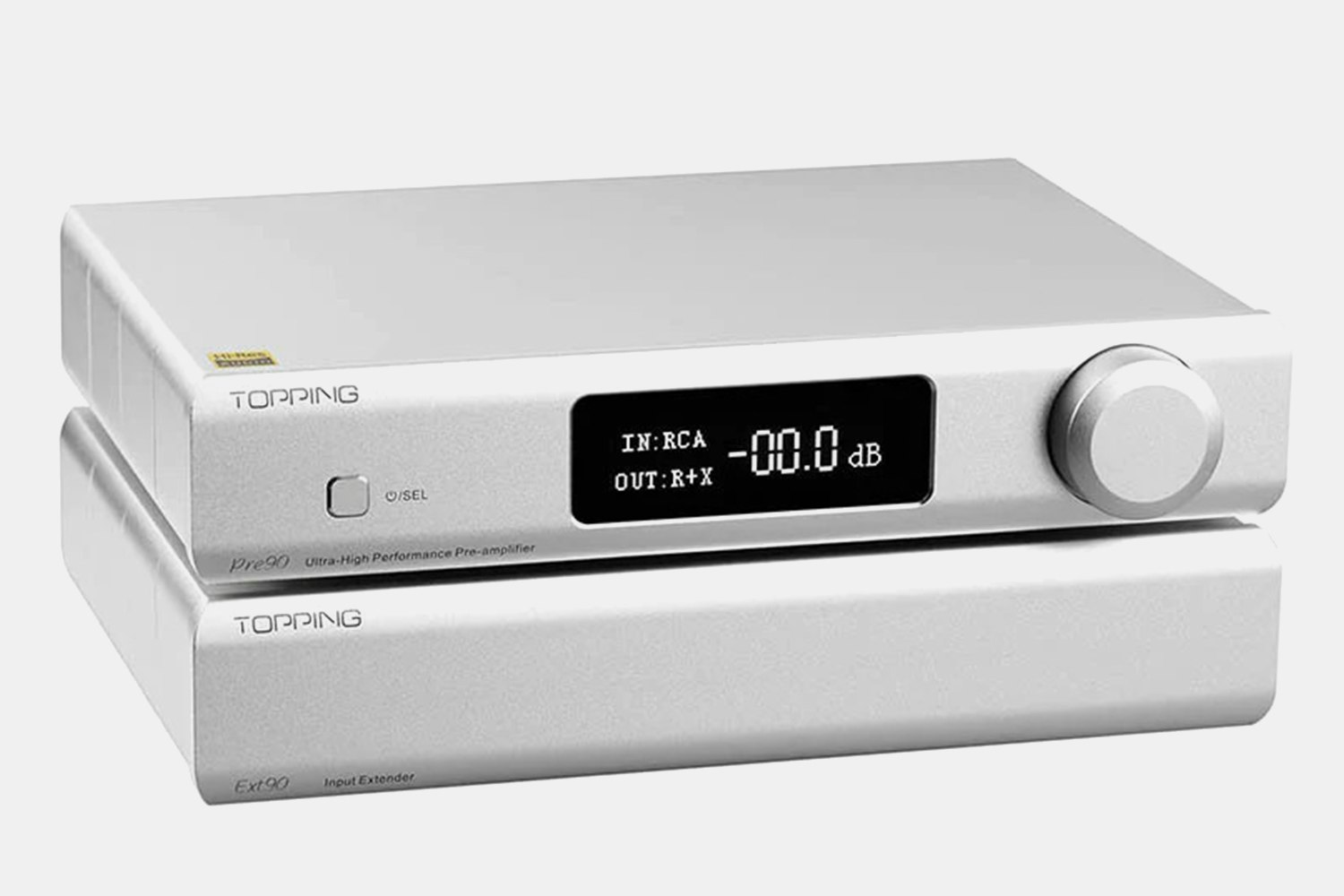 Topping Pre90 プリアンプ & Ext90 入力拡張器 インプットエクステンダー ハイレゾ オーディオ NFCA 低ノイズ XLR RCA 入力 出力 トッピング TOPPING Pre90 Preamplifier \u0026 Ext90 Input Extender Hi-Res Audio