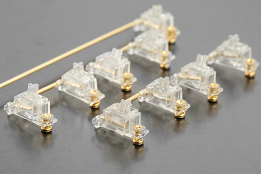 Zeal PC Transparent Gold-Plated PCB Screw-in Stabilizers