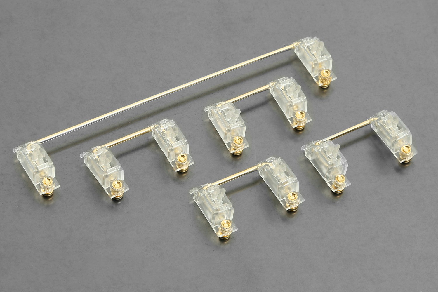 Transparent Gold-Plated PCB Screw-in Stabilizers
