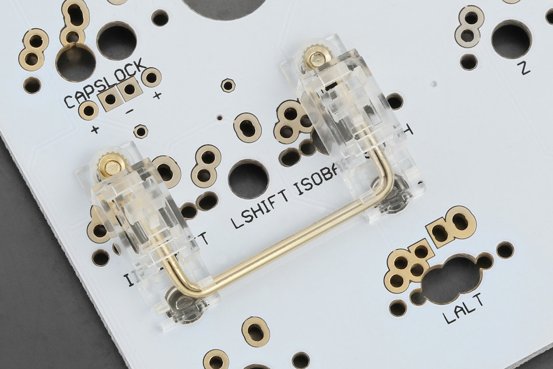 Zeal PC Transparent Gold-Plated PCB Screw-in Stabilizers