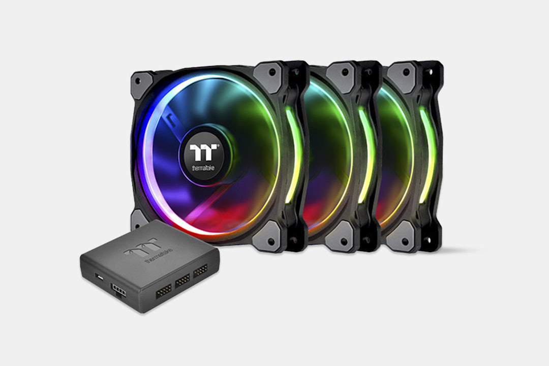 TT Riing Plus Premium LED RGB Radiator Fans (3pack)