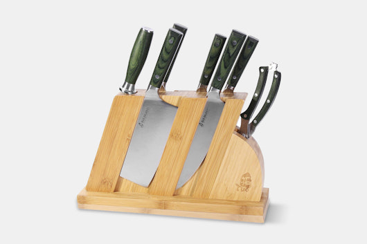 TUO Cutlery 8-Piece Peacock Culinary Knife Set