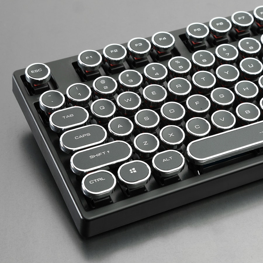 Typewriter ABS Keycap Set Mechanical Keyboards Keycaps ABS