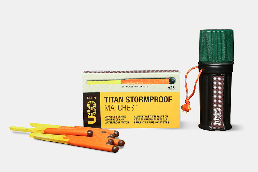 UCO Titan Stormproof Match Kit Bundle