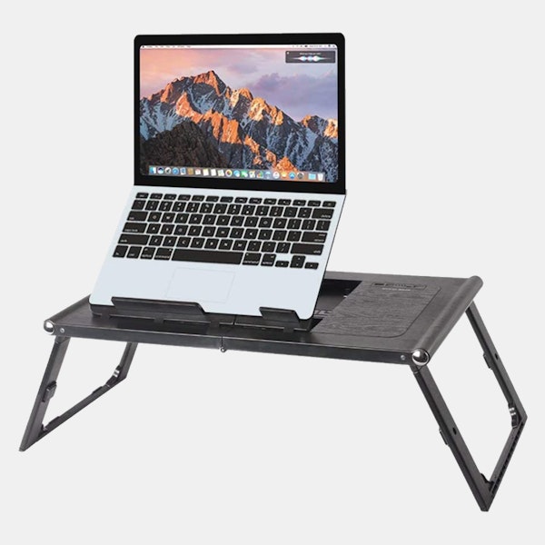 Uncaged ergonomics portable laptop standing desk converter online & adjustable laptop desk stand notebook os5