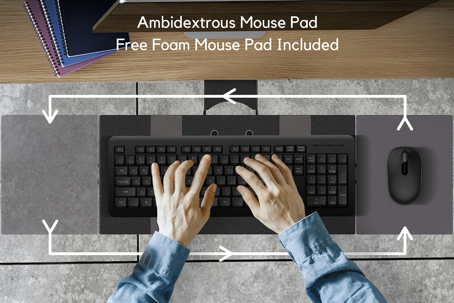 Uncaged Ergonomics KT1 Adjustable Ergonomic Keyboard Tray