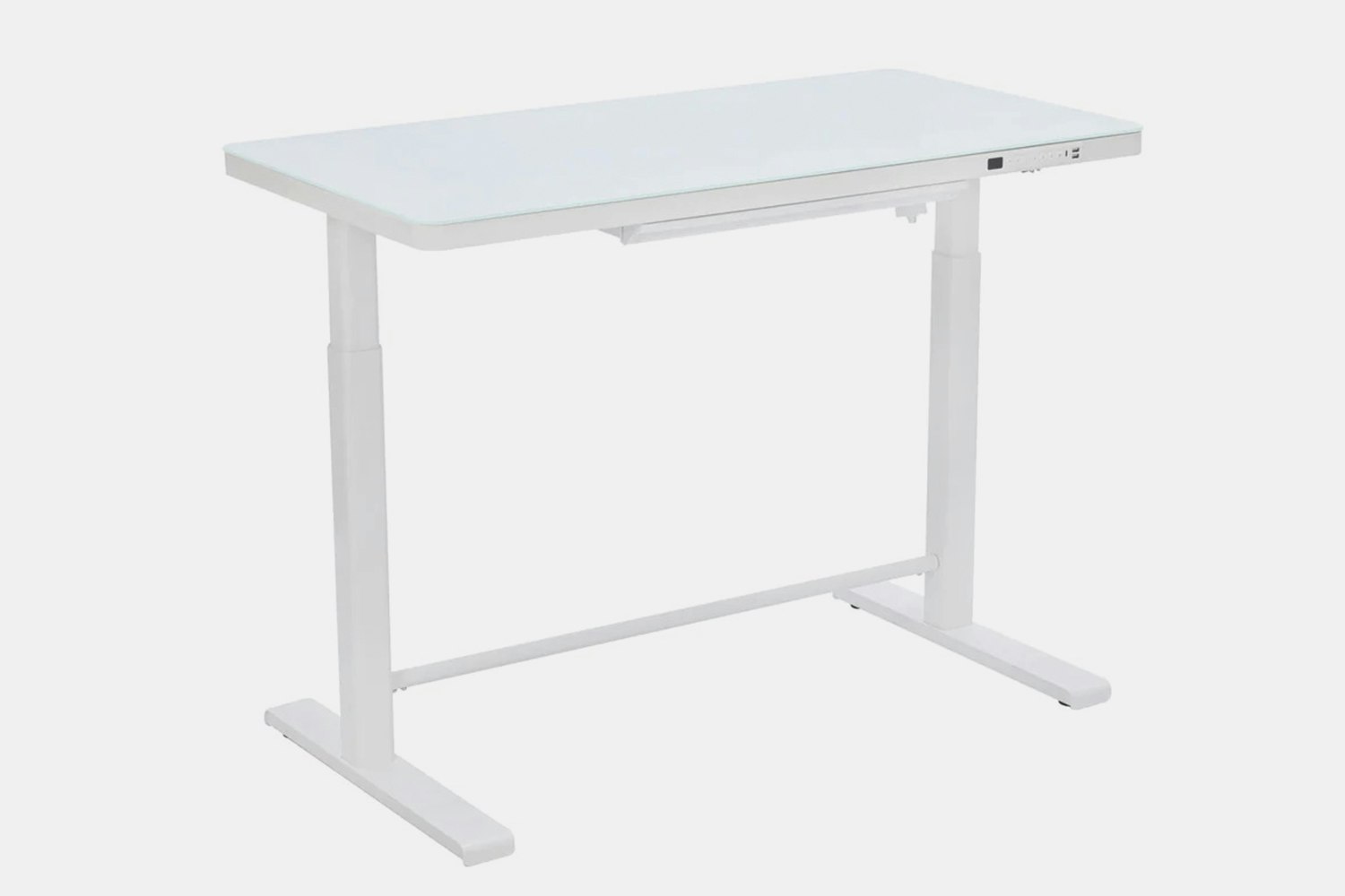 Uncaged Ergonomics Rise Up Glass Standing Desk | Battlestations | Desks ...