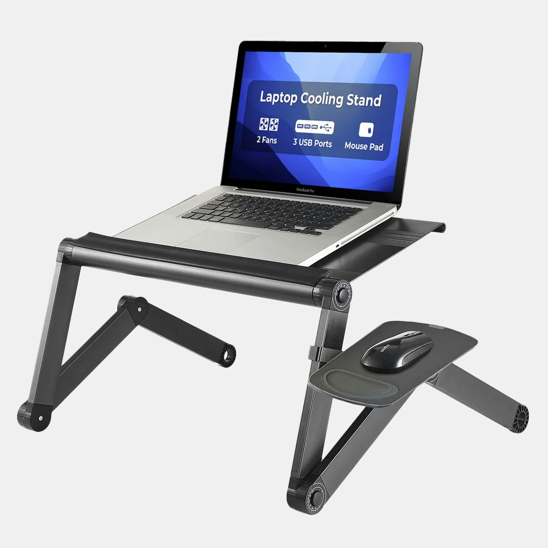 Uncaged Ergonomics WorkEZ Cool Adjustable Laptop Stand Battlestations