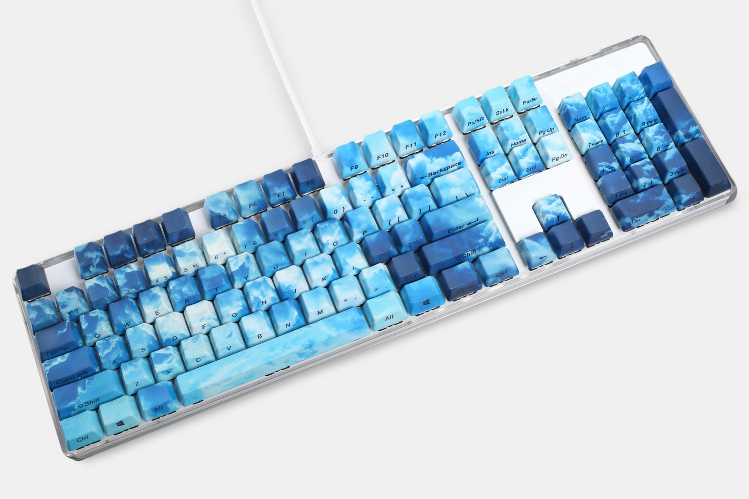Up in the Clouds PBT All Over Dye-Subbed Keycap Set