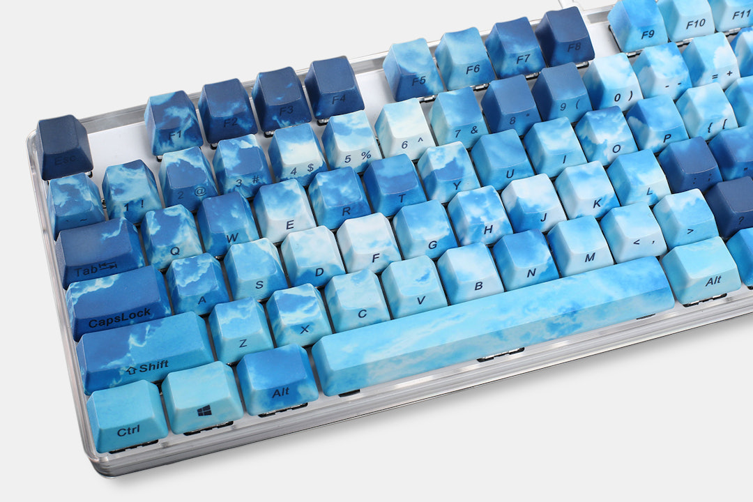 Up in the Clouds PBT All Over Dye-Subbed Keycap Set