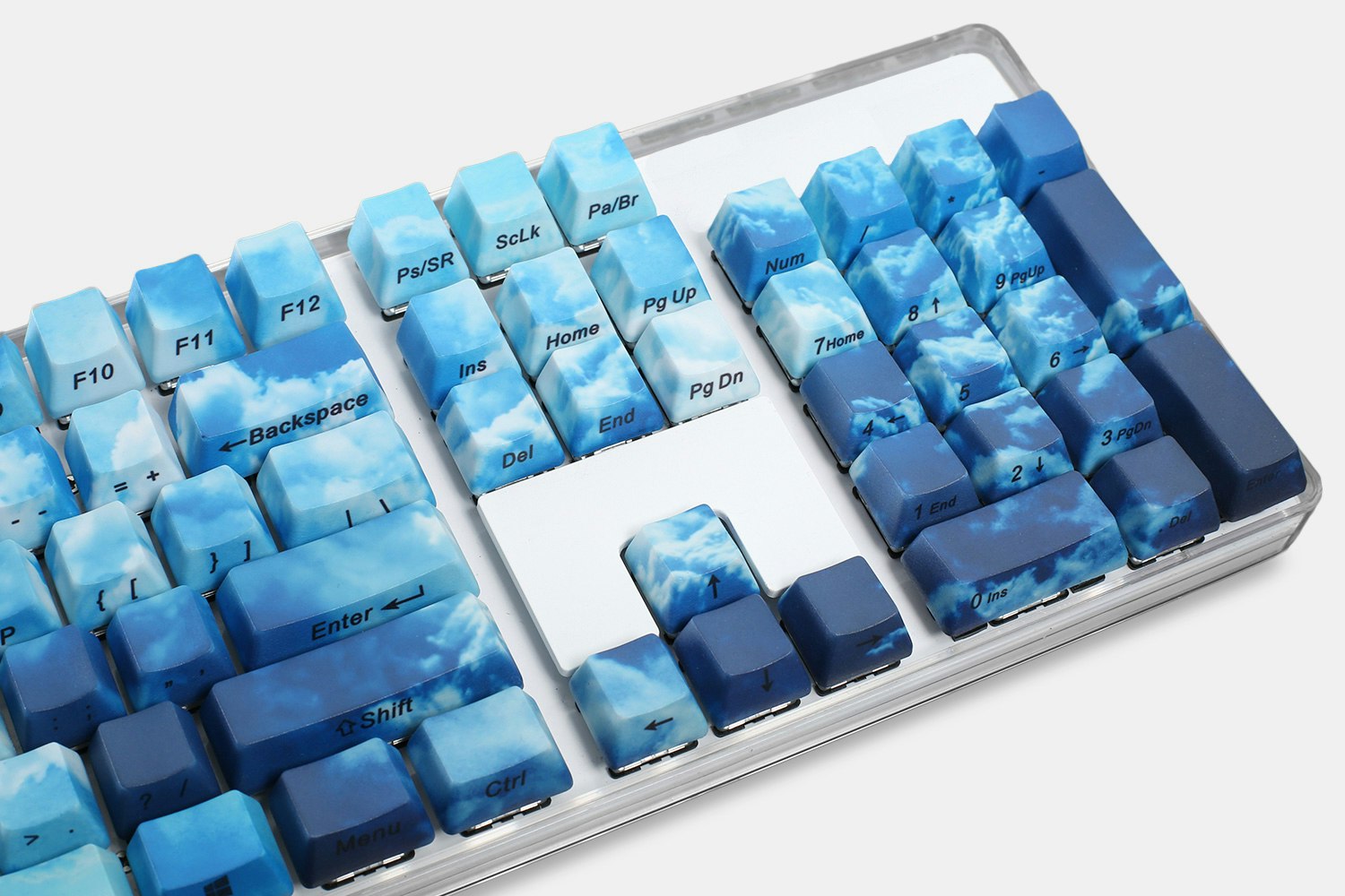 Up in the Clouds PBT All Over Dye-Subbed Keycap Set