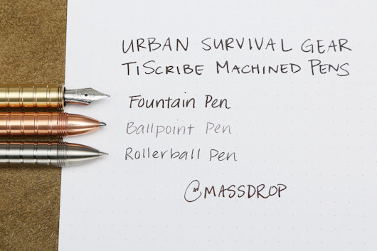 Urban Survival Gear TiScribe Machined Pens