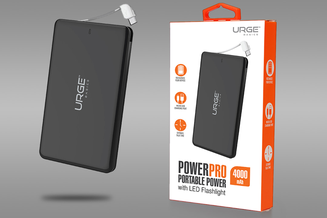 Urge Ultra Slim 4,000-mAh Powerbank w/Micro USB