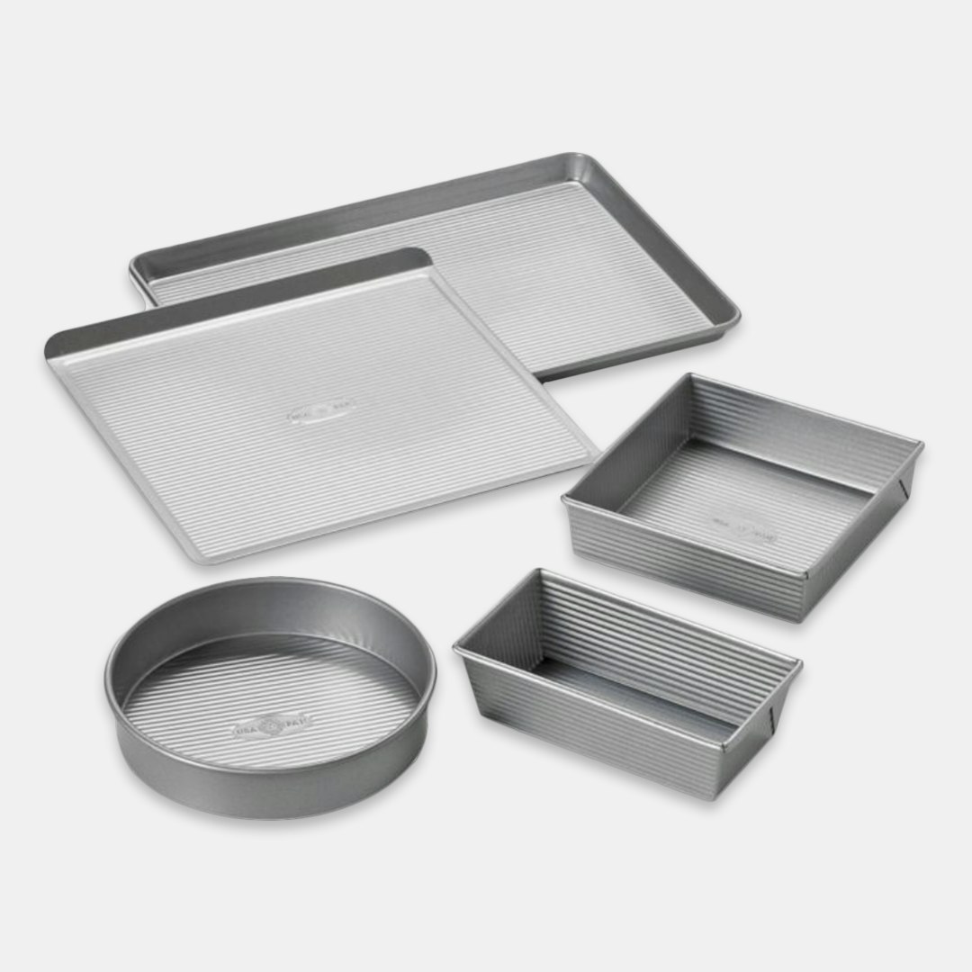 USA Pans 9 x 9 x 2.25 Inch Square Cake Pan, Aluminized Steel with Americoat