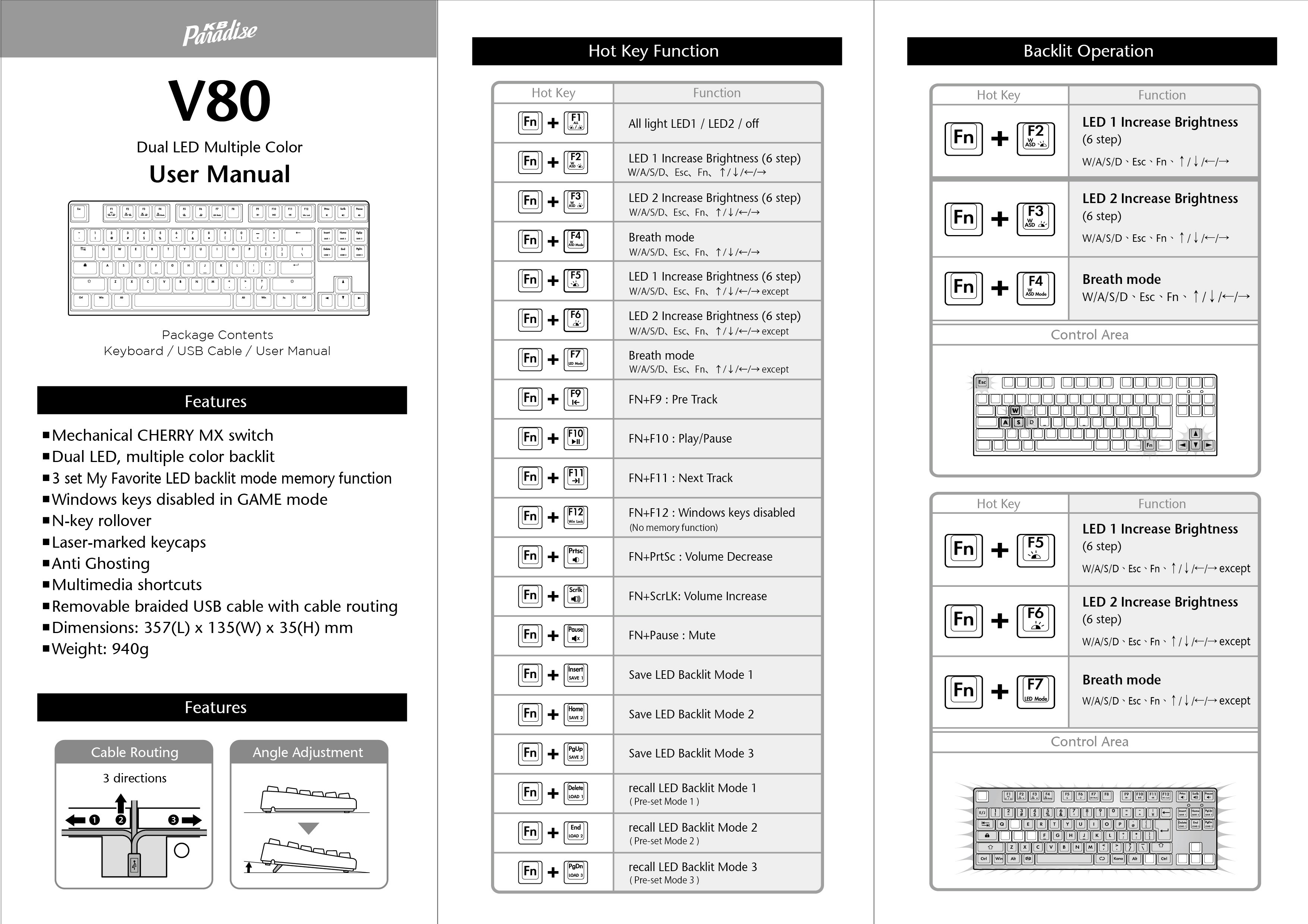 V80 TKL Mechanical Keyboard