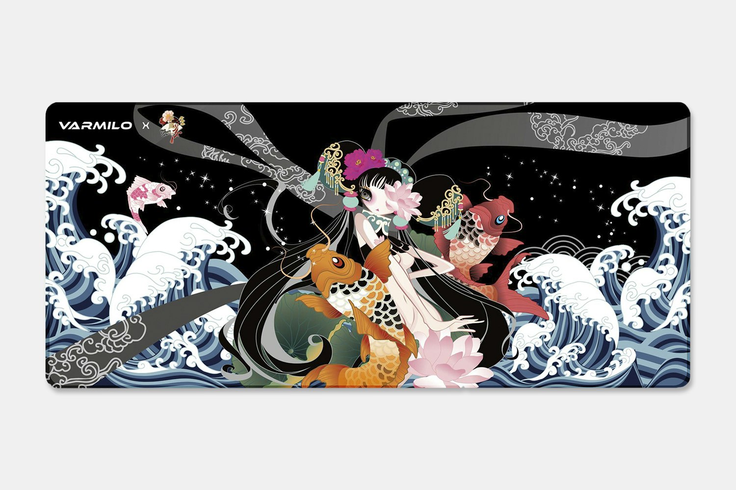 Daisy Desk Mat - Black