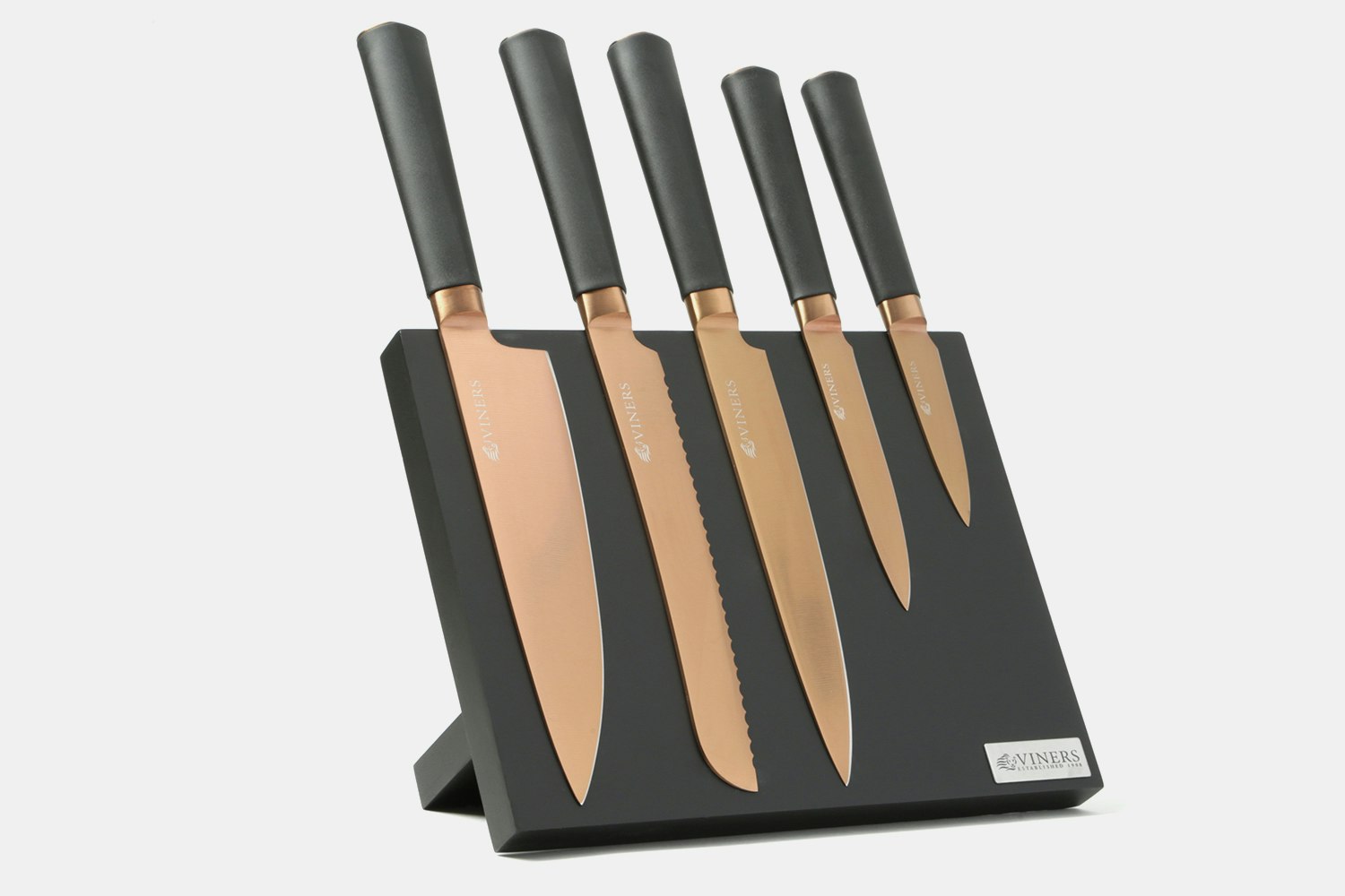 Viners Titan 5Piece Knife Set With Block Cutlery Drop